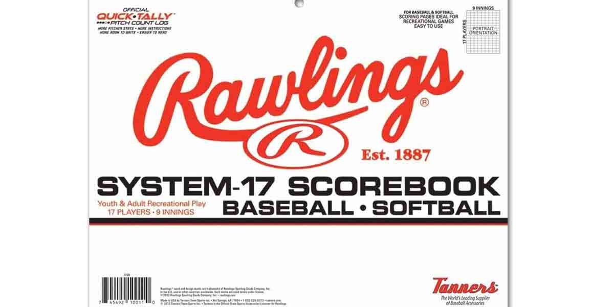 Rawlings Deluxe System -17 Baseball/Softball Scorebook