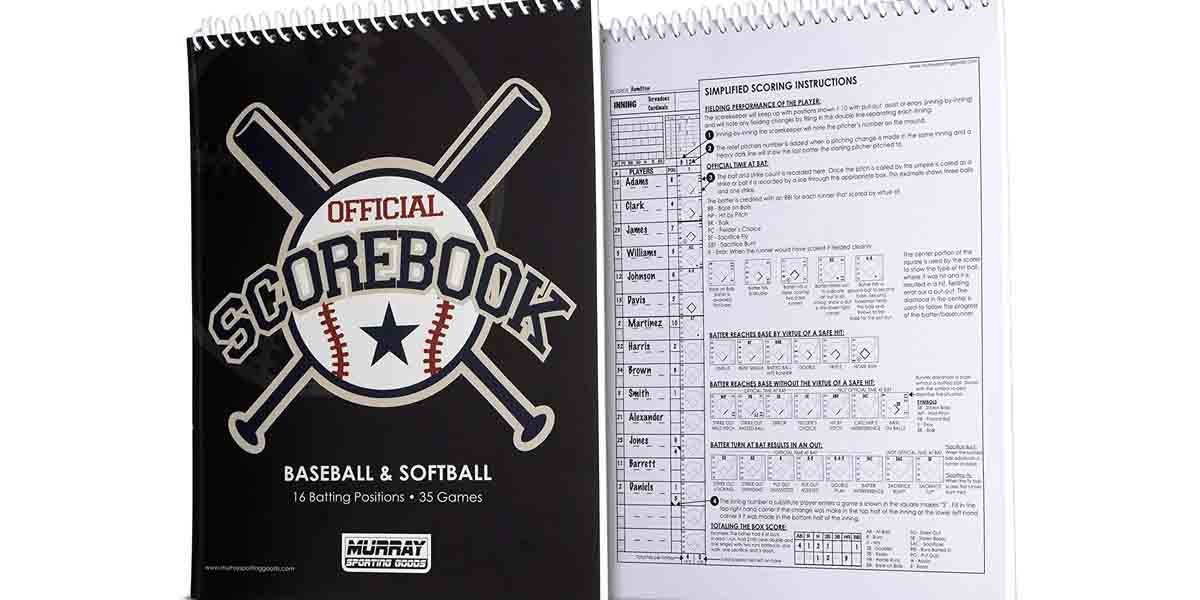 murray sporting baseball and softball scorebook